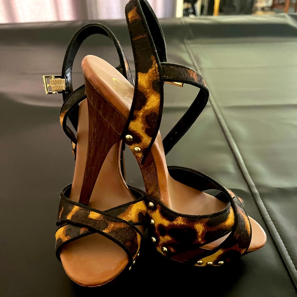 Jessica Simpson Animal Print Heels